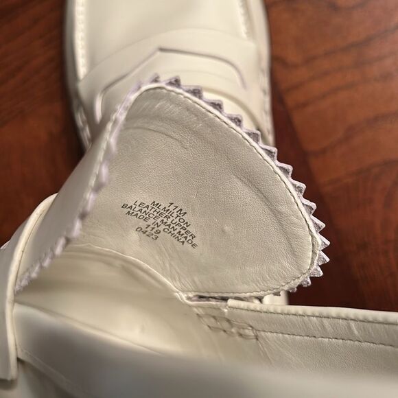 Marc Fischer Cream Leather Loafers(Size 11M) - Picture 5 of 9